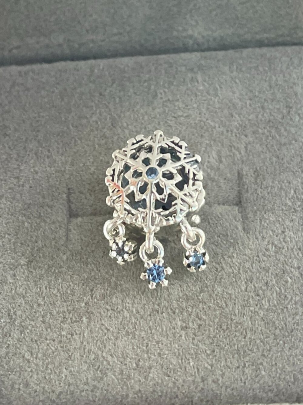 Pandora Icy Snowflake Drop Charm